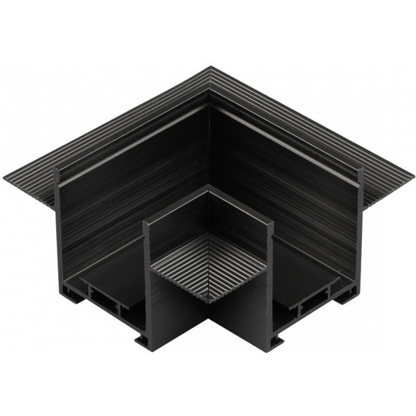 Соединитель угловой "L" для шинопровода встраиваемого в ГКЛ Novotech Easy 135274-21529 черный 24V