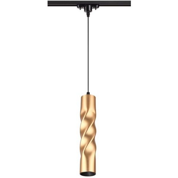 Cветильник светодиодный трековый однофазный трехжильный IP20 3000K 12W 160-265V NT19 золото Novotech Arte 357901-46124