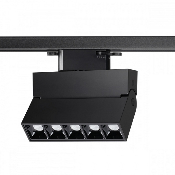 Cветильник светодиодный трековый однофазный трехжильный IP33 4000К 13W 110-265V NT19 черный Novotech Eos 358325-48986