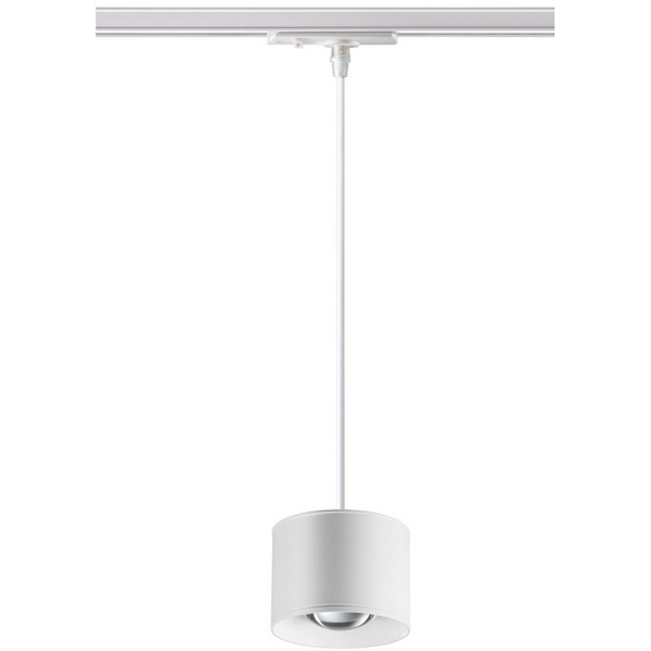 Cветильник светодиодный трековый однофазный трехжильный, провод 1.2м IP20 4000К 12W 220V PATERA NT21 090 белый Novotech PORT 358659-46124