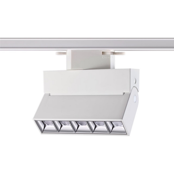 Cветильник светодиодный трековый однофазный трехжильный IP33 4000K 13W 110-265V NT21 белый Novotech Eos 358666-62519