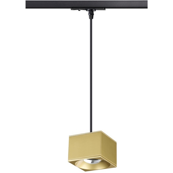 Cветильник светодиодный трековый однофазный трехжильный, провод 1.2м IP20 4000К 12W 220V PATERA NT21 091 золото Novotech Patera 358674-62519