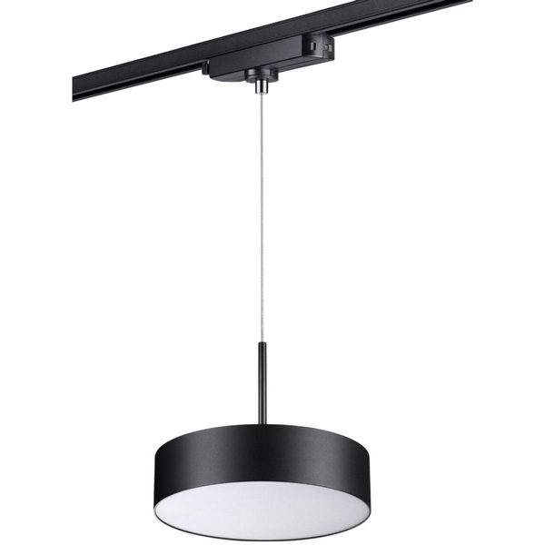 Cветильник светодиодный трековый однофазный трехжильный, провод 1.2м IP20 30W 4000K 2600Лм 100-265V NT21 092 черный Novotech Prometa 358768-45894