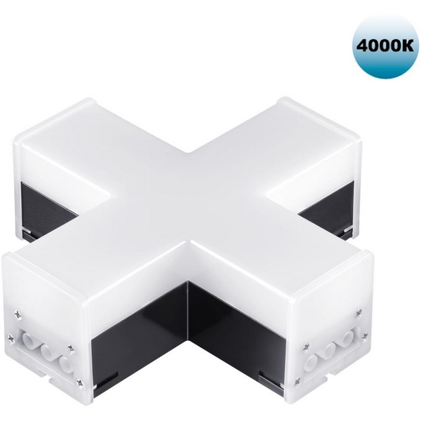 Светильник-соединитель Х"- образный Novotech Bits 359114-34139 IP20 LED 12W 4000K 220V 1080Лм черный"