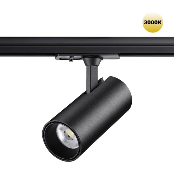 Светильник трековый однофазный двухжильный Novotech Selene 359157-05835 PORT черный IP20 LED 24W 220V 3000К 2300Лм