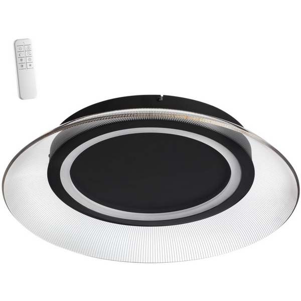 Светильник накладной Novotech Welle 359190-38662 OVER черный, диммируемый, в комплекте пульт ДУ IP20 LED 3000К~6000К 48W 220-240V