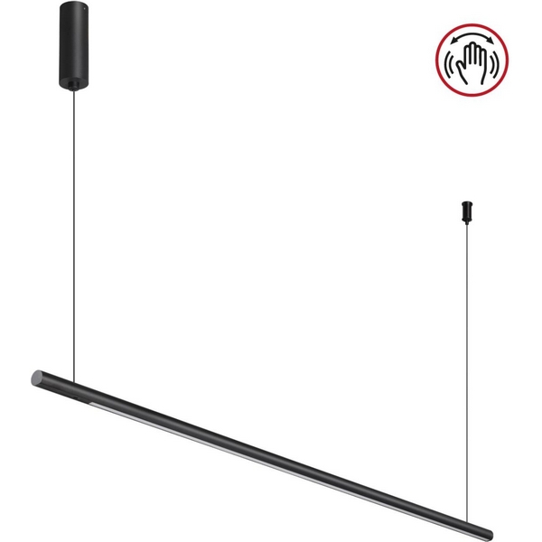 Светильник подвесной диммируемый (сенсор) Novotech Fermo 359307-48986 OVER черный LED 14W 2700/4000/6000K 220V