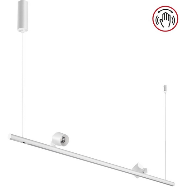 Светильник подвесной диммируемый (сенсер) Novotech Fermo 359308-48986 OVER белый LED 14W+14W 4000K 220V