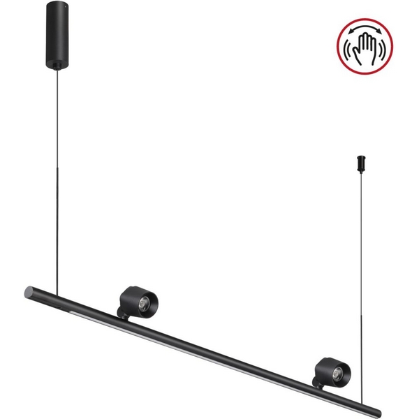 Светильник подвесной диммируемый (сенсер) Novotech Fermo 359309-48986 черный OVER LED 14W+14W 4000K 220V