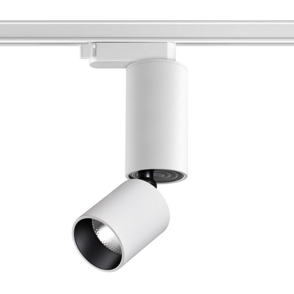 Светильник трековый однофазный трехжильный Novotech Tubo 359320-46124 белый LED 10W 220V 3000K 1100Лм