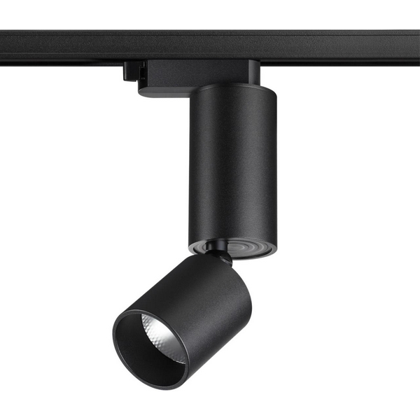 Светильник трековый однофазный трехжильный Novotech Tubo 359321-46124 черный LED 10W 85-265V 3000K 1100Лм