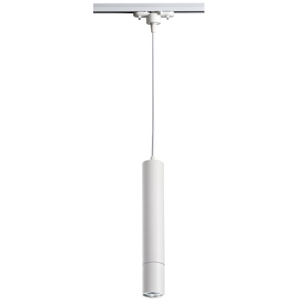 Светильник трековый однофазный трехжильный IP20 50W 220V NT18 белый Novotech Pipe 370400-48986