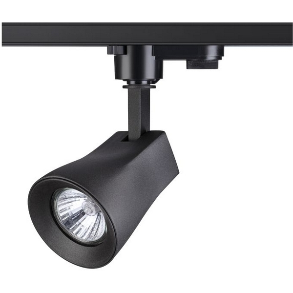 Светильник трековый однофазный трехжильный IP33 50W 110-265V NT18 черный Novotech Pipe 370405-48986