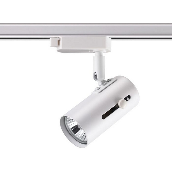 Светильник трековый однофазный трехжильный IP20 50W 220V NT19 белый Novotech Pipe 370413-48986