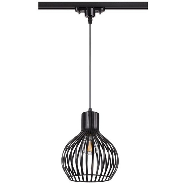 Светильник трековый однофазный трехжильный IP20 E27 50W 220V NT19 черный Novotech Zelle 370425-48986