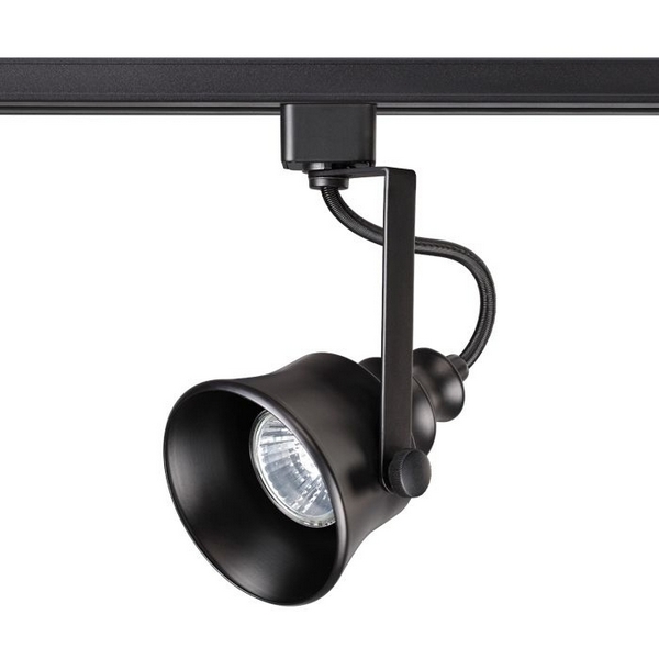 Светильник трековый однофазный трехжильный IP20 50W 230V NT19 черный Novotech Veterum 370548-48986