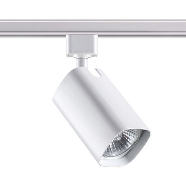 Светильник трековый однофазный трехжильный IP20 50W 230V NT19 белый Novotech Gusto 370552-48986