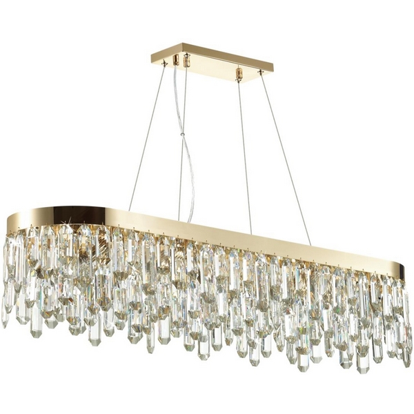Подвесная люстра хрустальная Odeon Light Dakisa 4986/12-89411