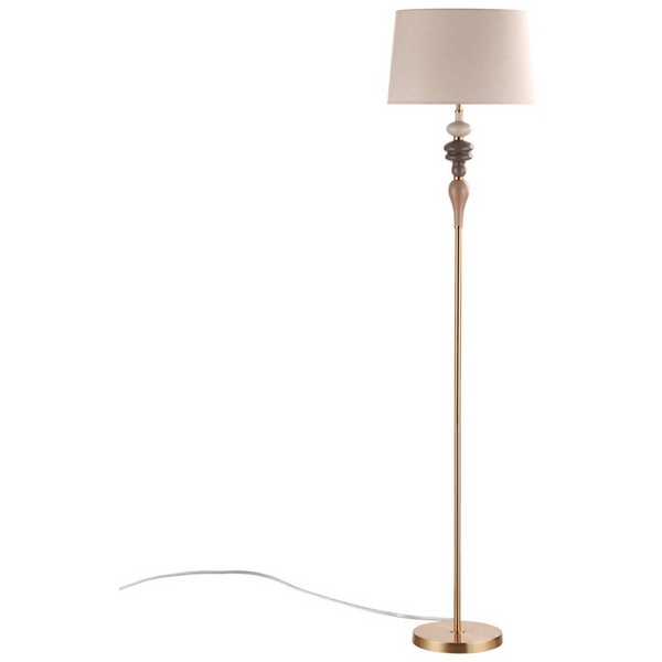 Торшер Odeon Light Homi 5040/1F-63205 античн.бронза/беж.абажур/металл/керамика E27 1*60W