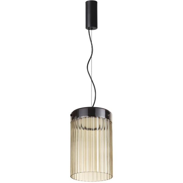 Каскадный подвесной светильник Odeon Light Pillari 5047/15L-92672 черный/светл.янтарный/металл/стекло LED 15W 4000К 1676Лм