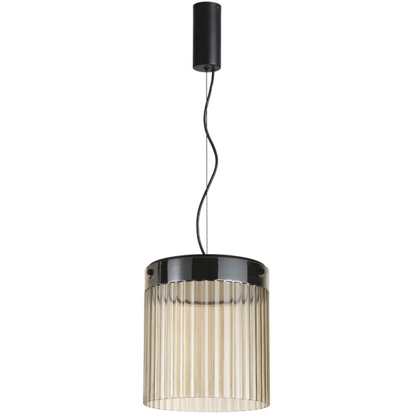 Каскадный подвесной светильник Odeon Light Pillari 5047/20L-92672 черный/светл.янтарный/металл/стекло LED 20W 4000К 2238Лм