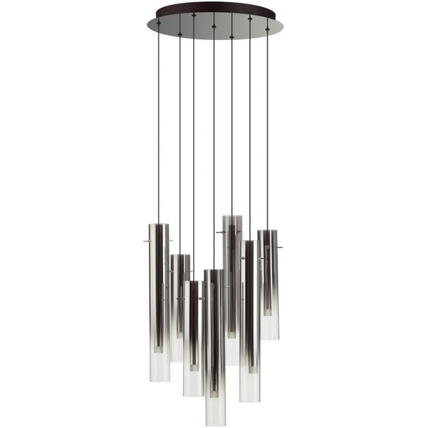 Подвесная каскадная люстра Odeon Light Shiny 5061/32L-84940 PENDANT черный/темн.хром/металл/стекло LED 7*4W 3000K