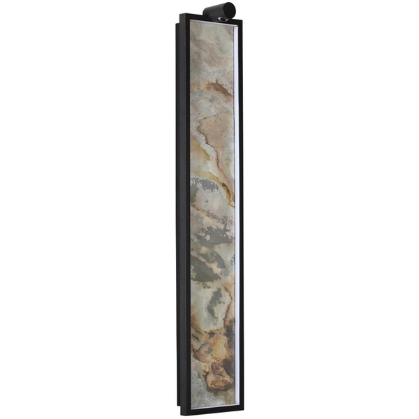 Настенно-потолочный светильник со спотом Odeon Light Stoflake 5078/30WL-79907 черн./серо-беж./металл/натур.камень/акрил LED 30W 3000K