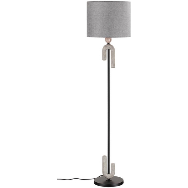 Торшер Odeon Light Bagel 5410/1FA-63205 черный матов./бежевый/серый/металл/полирезин/ткань E27 1*60W