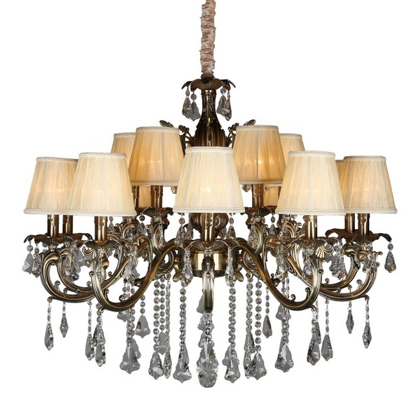 Большая люстра Omnilux Catanzaro OML-30813-15-56015 с подвесками