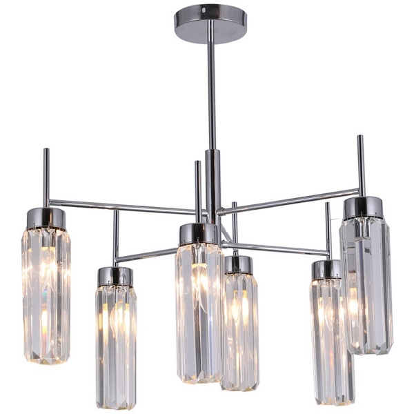 Потолочная люстра хрустальная на штанге Omnilux Panvenan OML-68507-06-30860