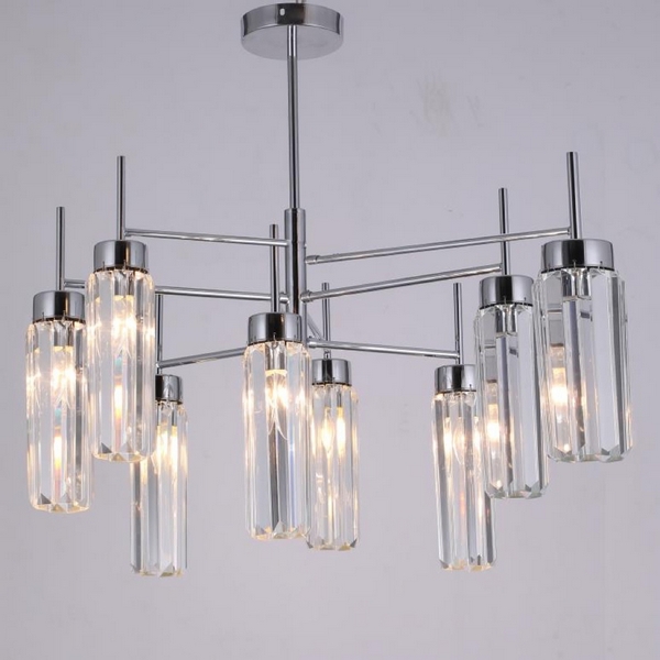 Потолочная люстра хрустальная на штанге Omnilux Panvenan OML-68507-08-39016