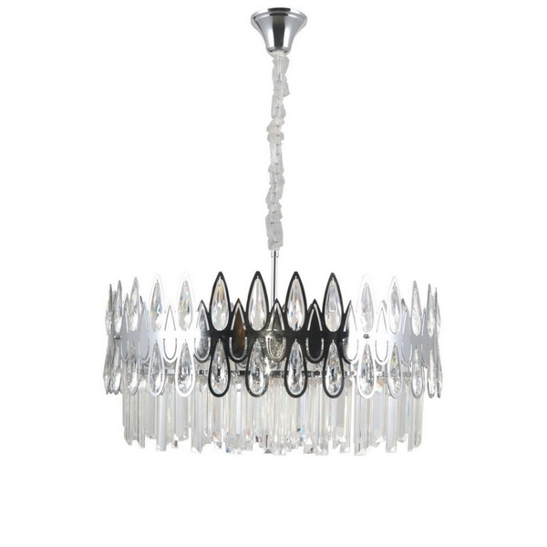 Подвесная люстра хрустальная Omnilux Riposto OML-71703-08-67065