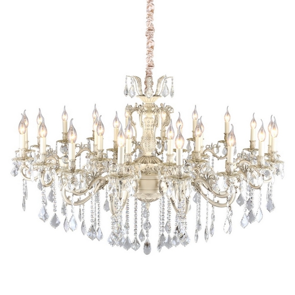 Большая люстра Omnilux Taranto OML-74403-27-82421 подсвечник с подвесками