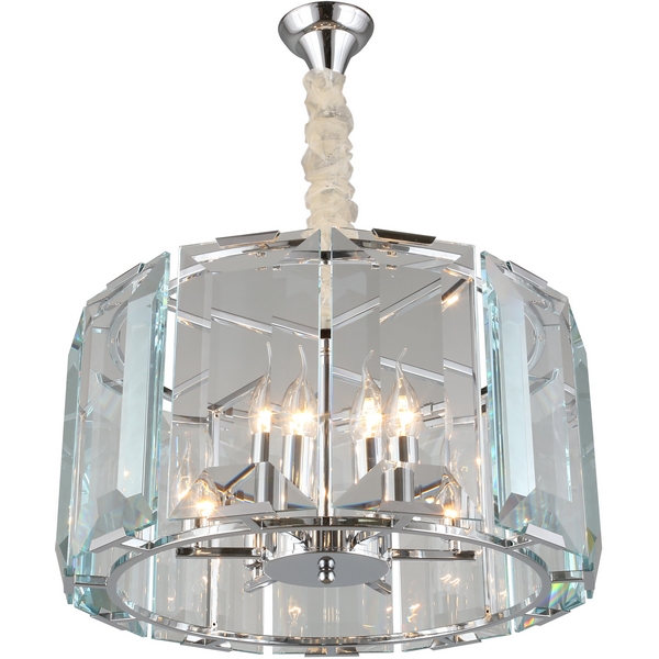 Подвесная люстра хрустальная Omnilux Noventa OML-81513-06-30860 в виде свечи