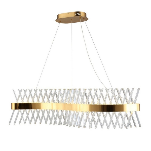 Подвесная люстра хрустальная светодиодная Omnilux Strasatti OML-99903-44-60080