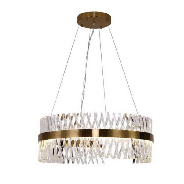 Подвесная люстра хрустальная светодиодная Omnilux Strasatti OML-99903-62-60080