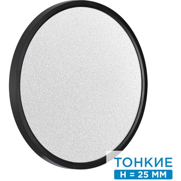 Настенно-потолочный Sonex Omega Black 7662/32L-39808 MITRA пластик/белый/черный LED 32Вт 3000/4000K D400 IP20