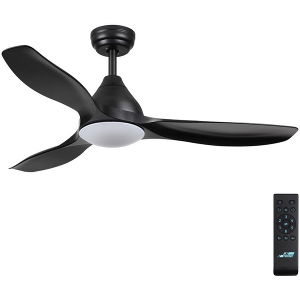 Люстра-вентилятор Sonex Storm 7701/24L-56015 черный LED 24Вт 3000-6000K D1220 пульт ДУ VIVA