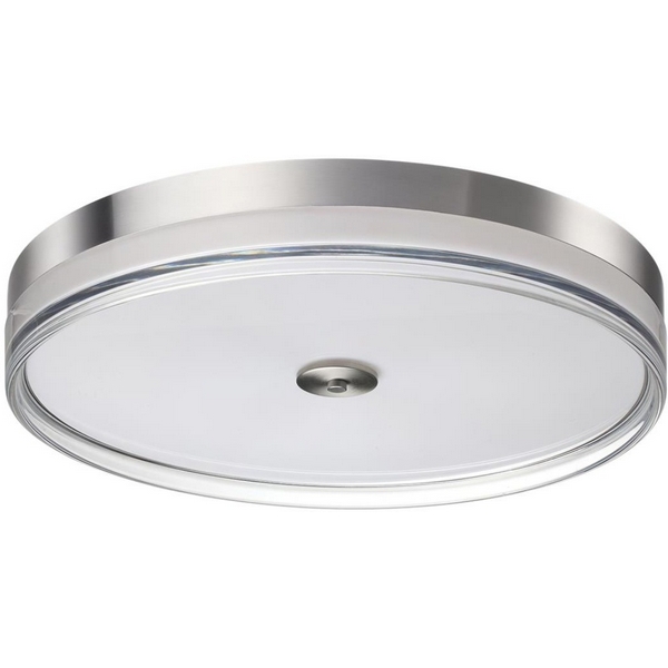 Светильник настенно-потолочный Sonex металл/акрил/никель/прозрачный Sonex Eterna 7727/112L-53107 LED 112Вт ETERNA