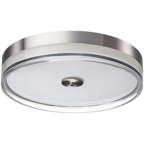 Светильник настенно-потолочный Sonex металл/акрил/никель/прозрачный Sonex Eterna 7727/76L-53107 LED 76Вт ETERNA