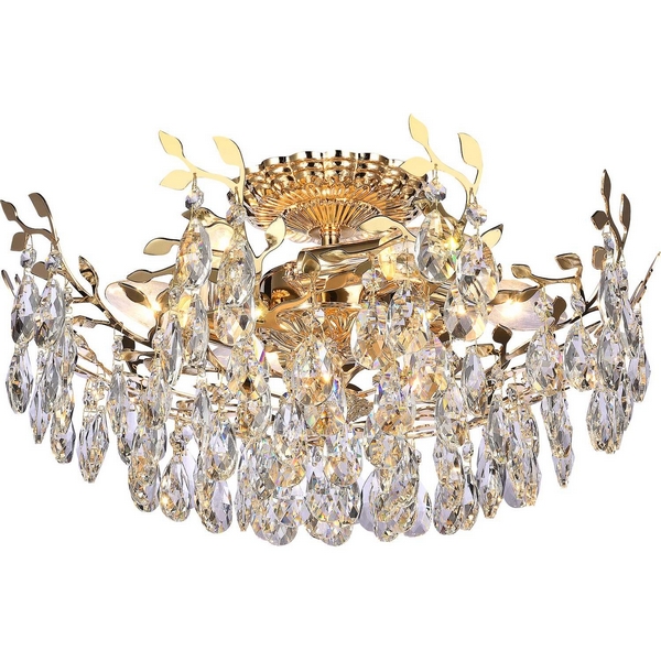 Потолочная люстра хрустальная Stilfort Sofia 1031/03/06C-88301 листья