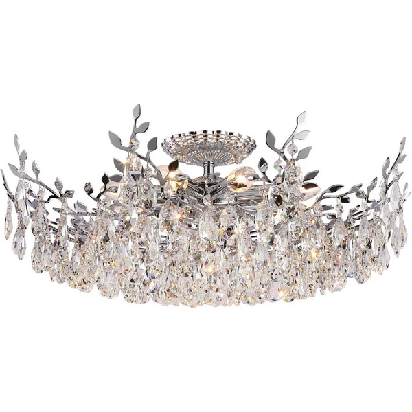 Потолочная люстра хрустальная Stilfort Sofia 1031/09/08C-54043 листья