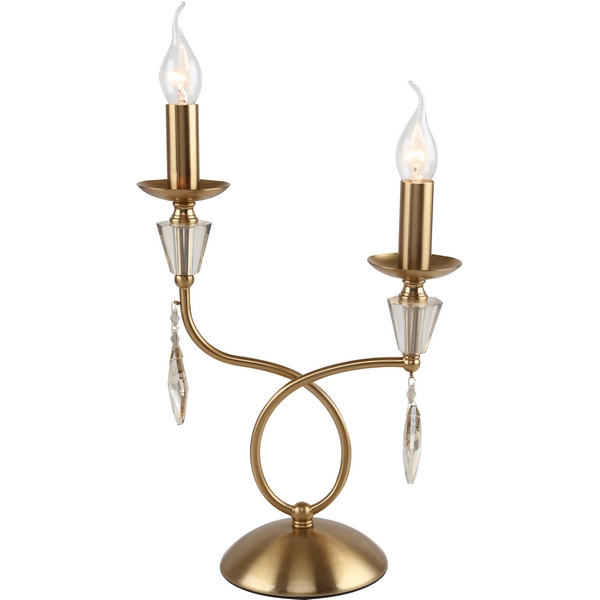 Настольная хрустальная лампа Stilfort Grace 1053/05/02T-60625 кольцо с подвесками