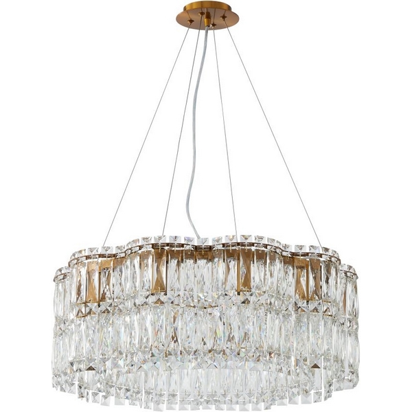 Подвесная люстра хрустальная Stilfort Admire 2174/05/10P-31209 с подвесками