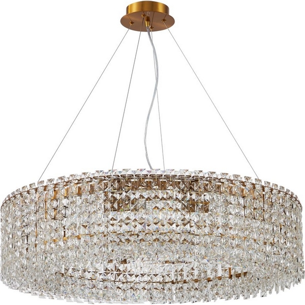 Подвесная люстра хрустальная Stilfort Delone 2179/05/12P-49611 с подвесками