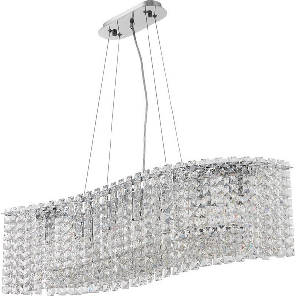 Подвесная люстра хрустальная Stilfort Delone 2179/09/07PL с подвесками