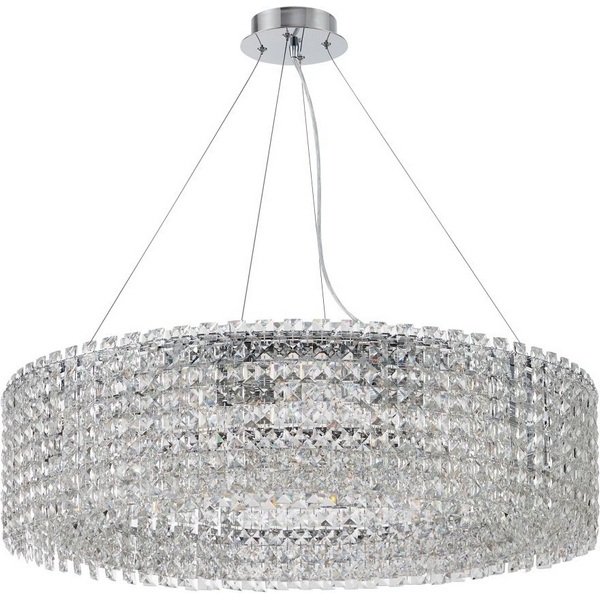 Подвесная люстра хрустальная Stilfort Delone 2179/09/12P-68186 с подвесками