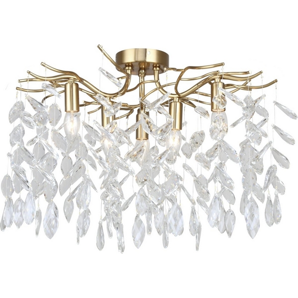 Потолочная люстра хрустальная Stilfort Ramo 2180/05/06C-54043 форма ветки