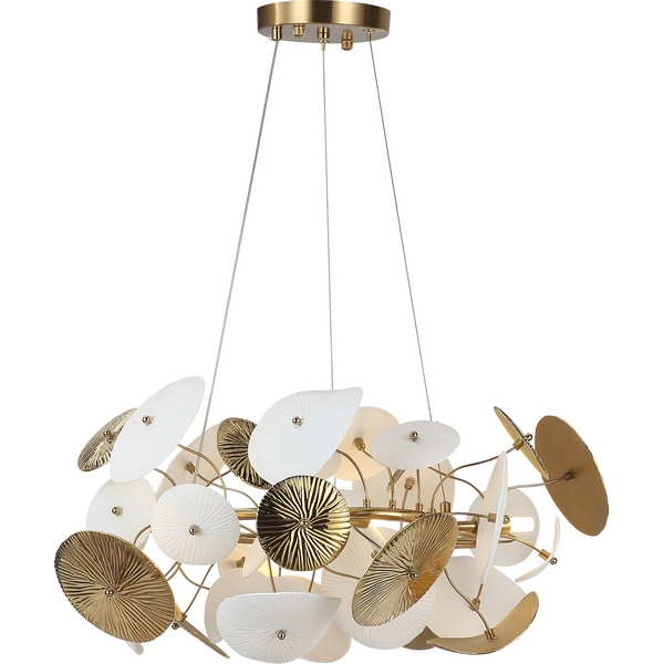 Светильник подвесной ST Luce SL1518.303.06-48422 Латунь/Белый G9 6*5W 4000K