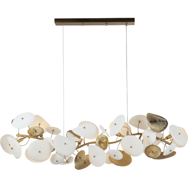 Светильник подвесной ST Luce SL1518.303.08-48422 Латунь/Белый G9 8*5W 4000K